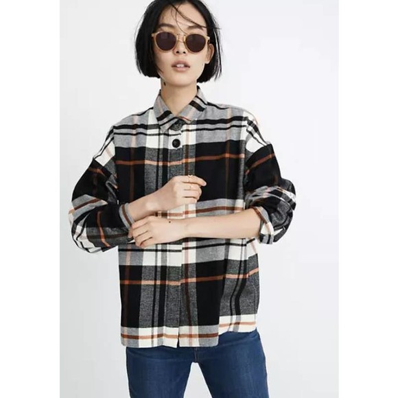 Madewell Tops - Madewell Flannel Bromley Shirt Long Sleeve Multicolor Size M